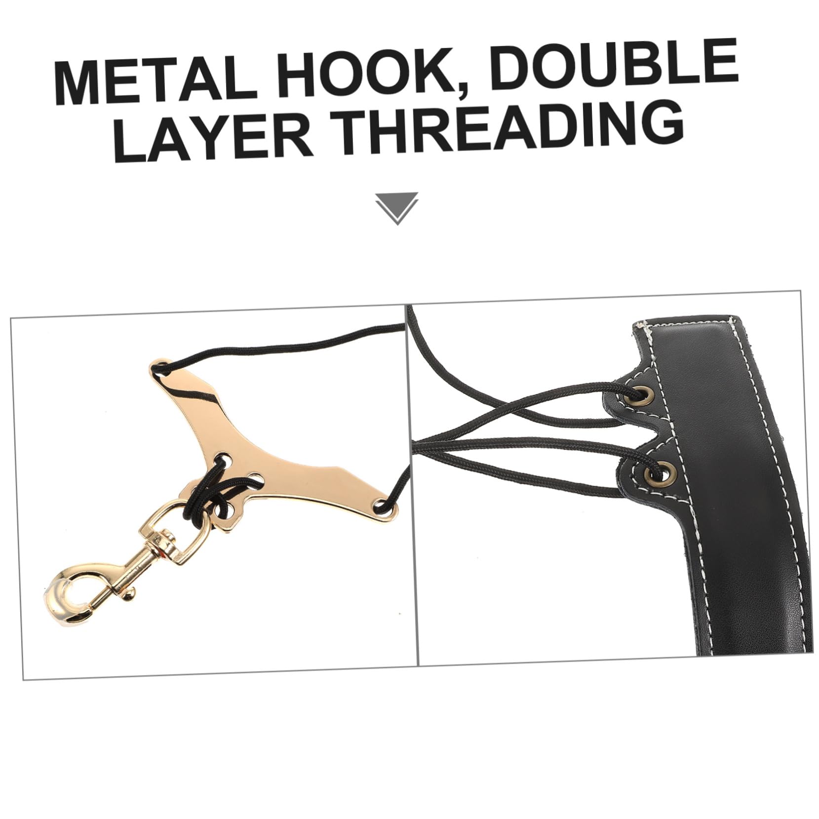 Arnés para Saxofón de Hombro Profesional Negro