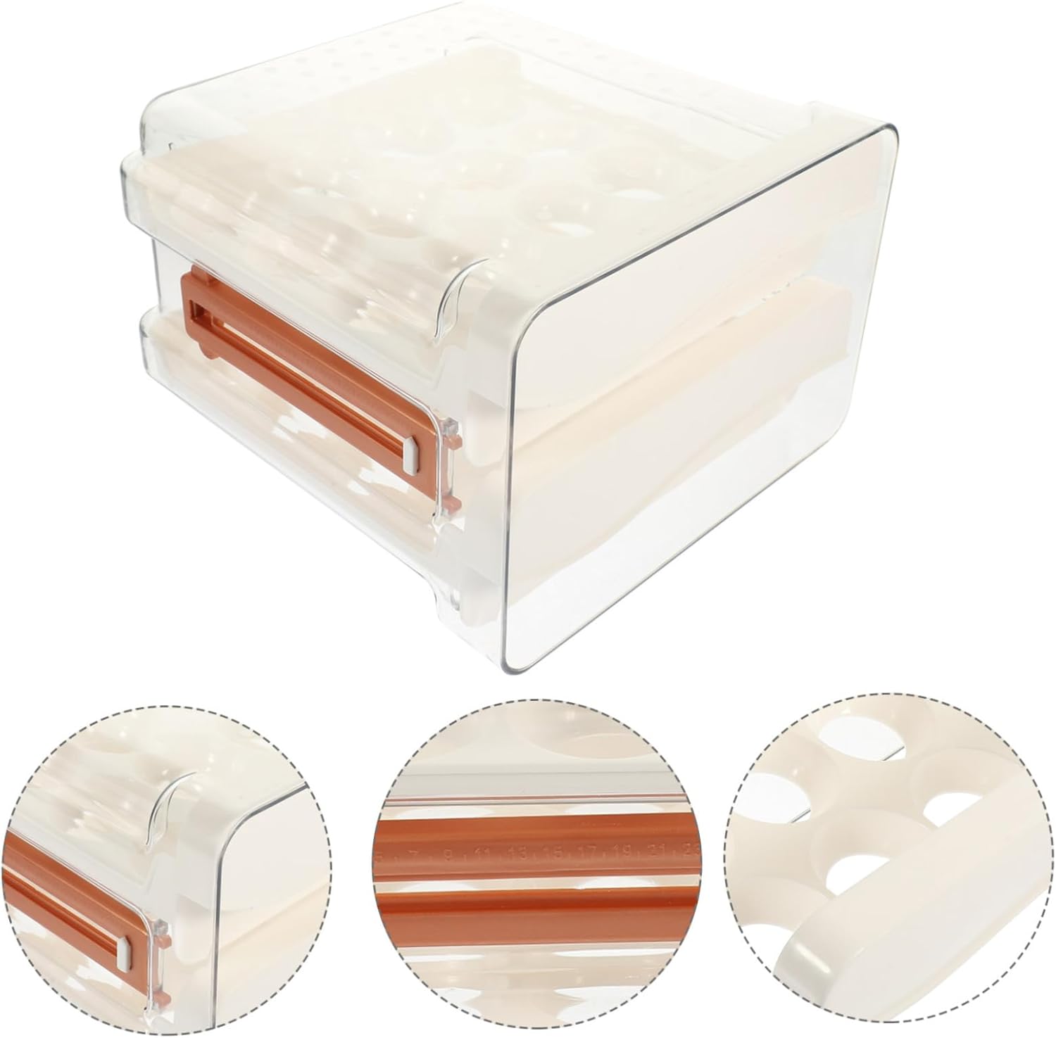 2pcs Egg Sorting Box Egg Storage Container Egg Holder Egg Storage Organizer Egg Rack Eggs Tabletop Organizer Kitchen Egg Container Egg Storage Rack Egg Preservation Tray Plastic