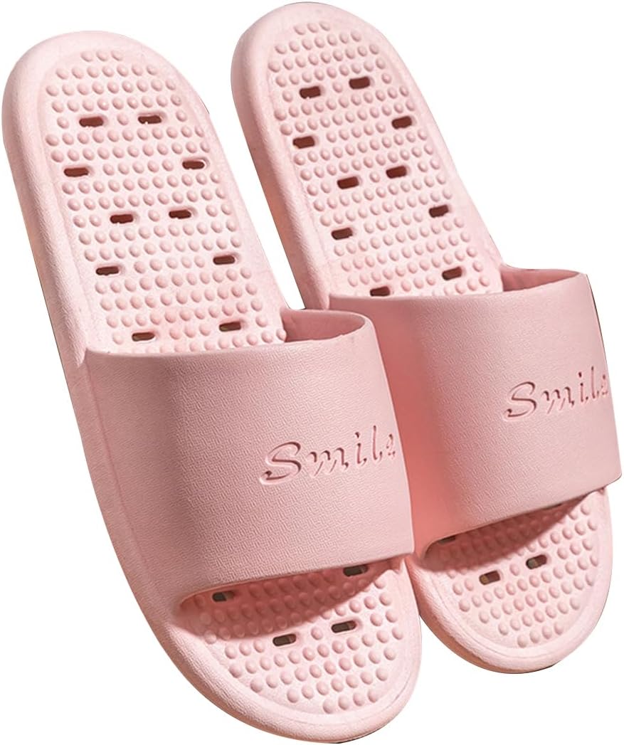 Sapatos de banho femininos com sandálias de praia leves com orifícios de drenagem