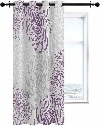 Cortinas opacas con aislamiento térmico y ojales para dormitorio, 84 pulgadas de largo, para decoración del hogar, para sala de estar, cortinas