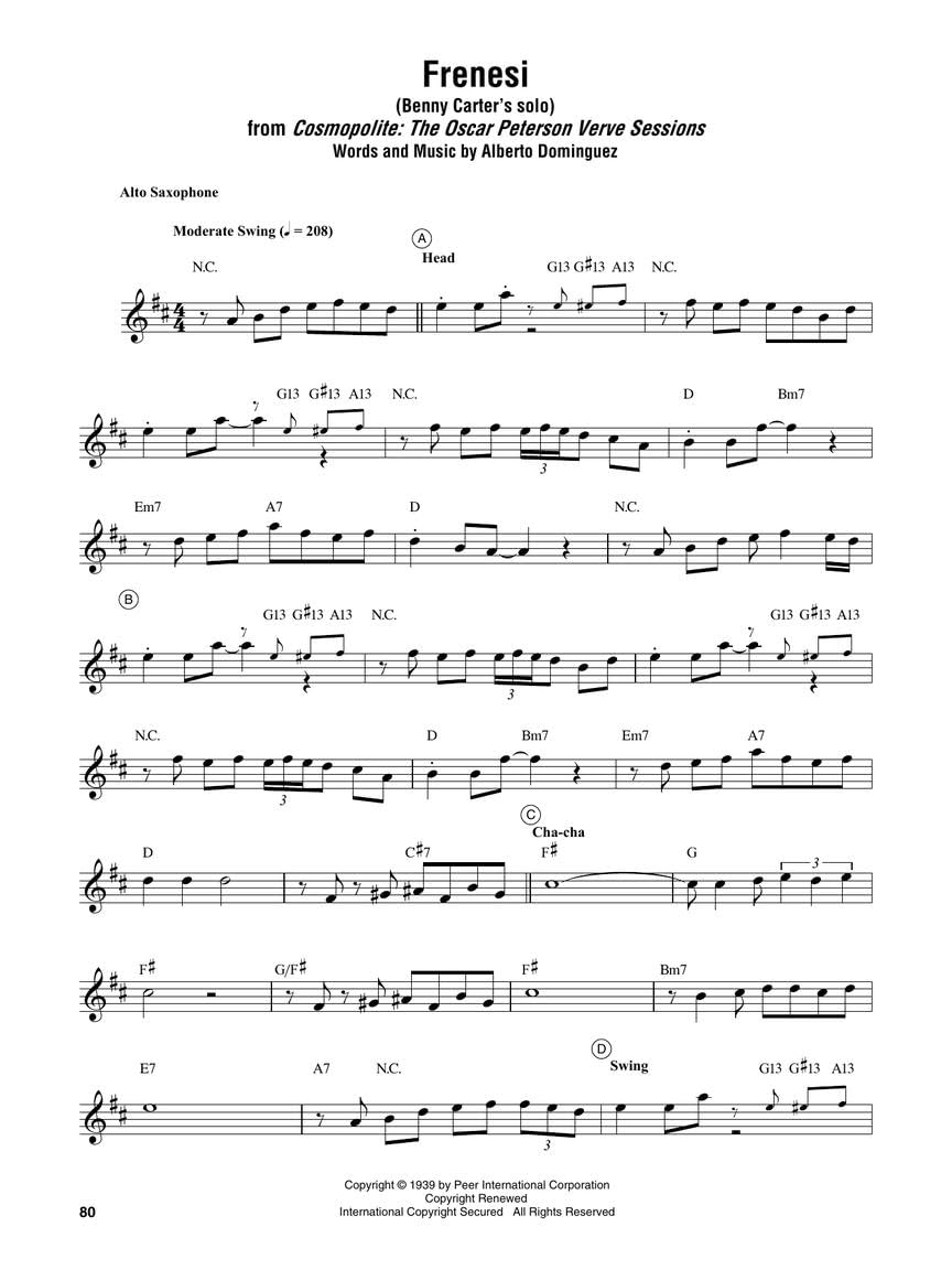 Saxophone Omnibook for E-Flat Instruments: Transcribed Exactly from Artist Recorded Solos