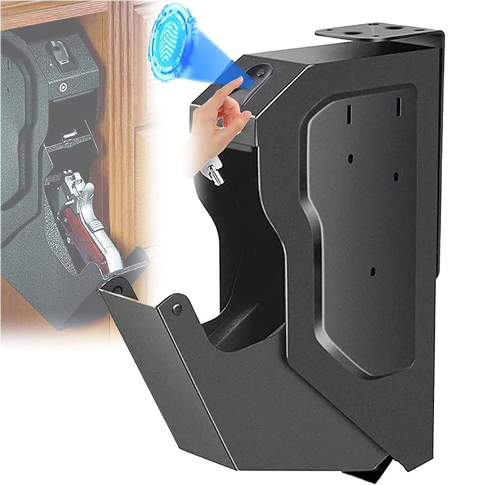 Coffre-fort portable pour pistolet en acier blindé et finition haut de gamme