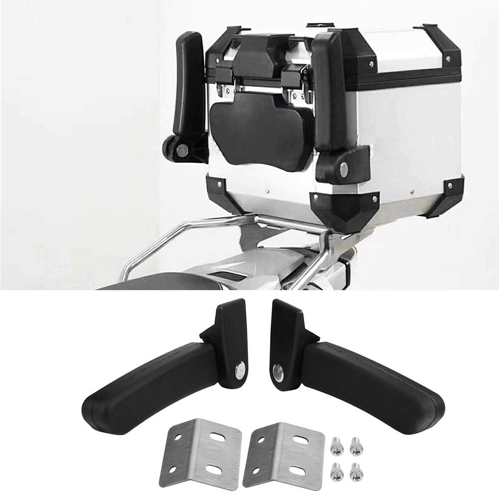 Caja Motocicleta Apoyabrazos - Pasajero de la Motocicleta del Asiento Trasero Plegable Top Case Caja apoyabrazos Trasero moto top case Compatible con BM Ymh