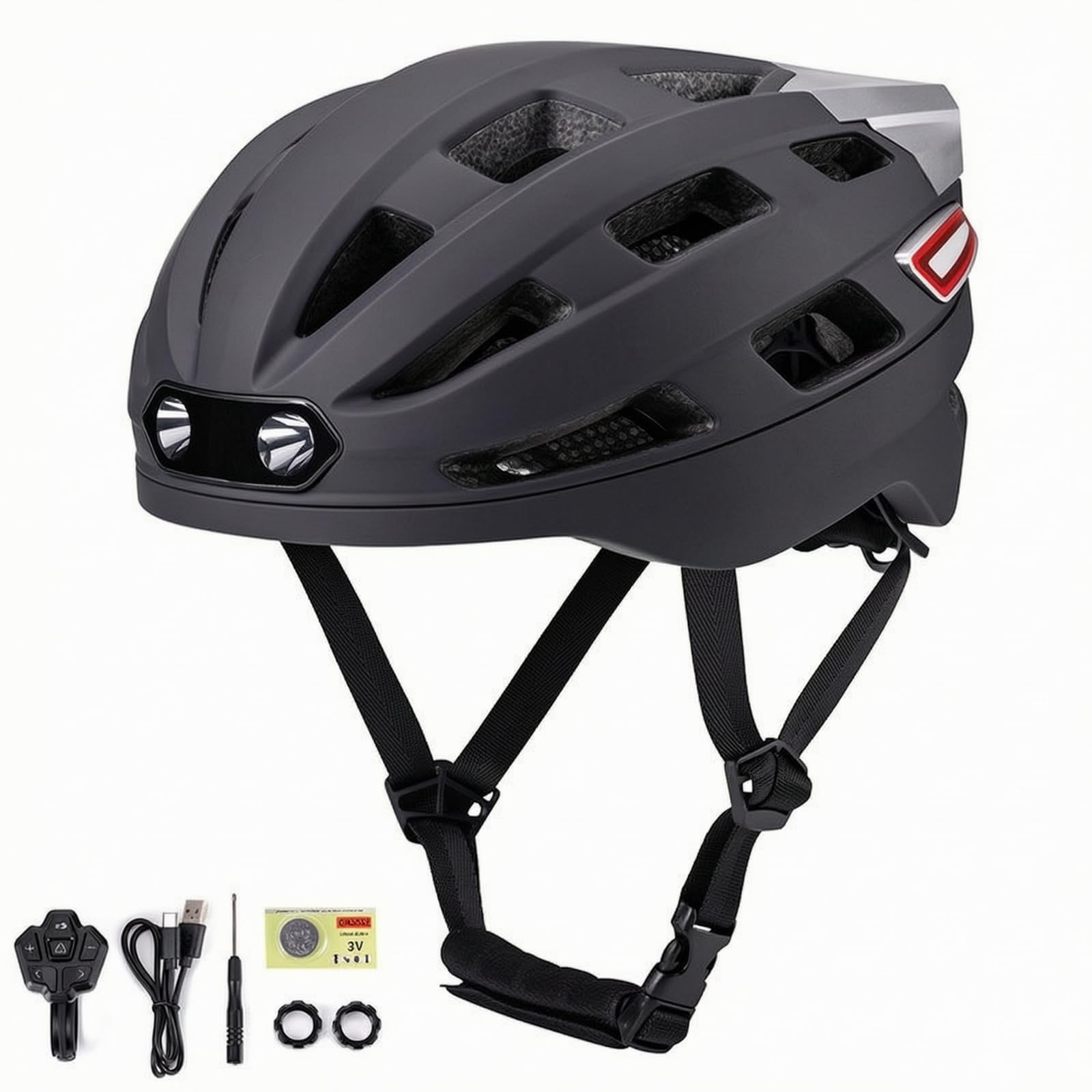 Casco Inteligente con Suave, Negro, L 57-62 Cm