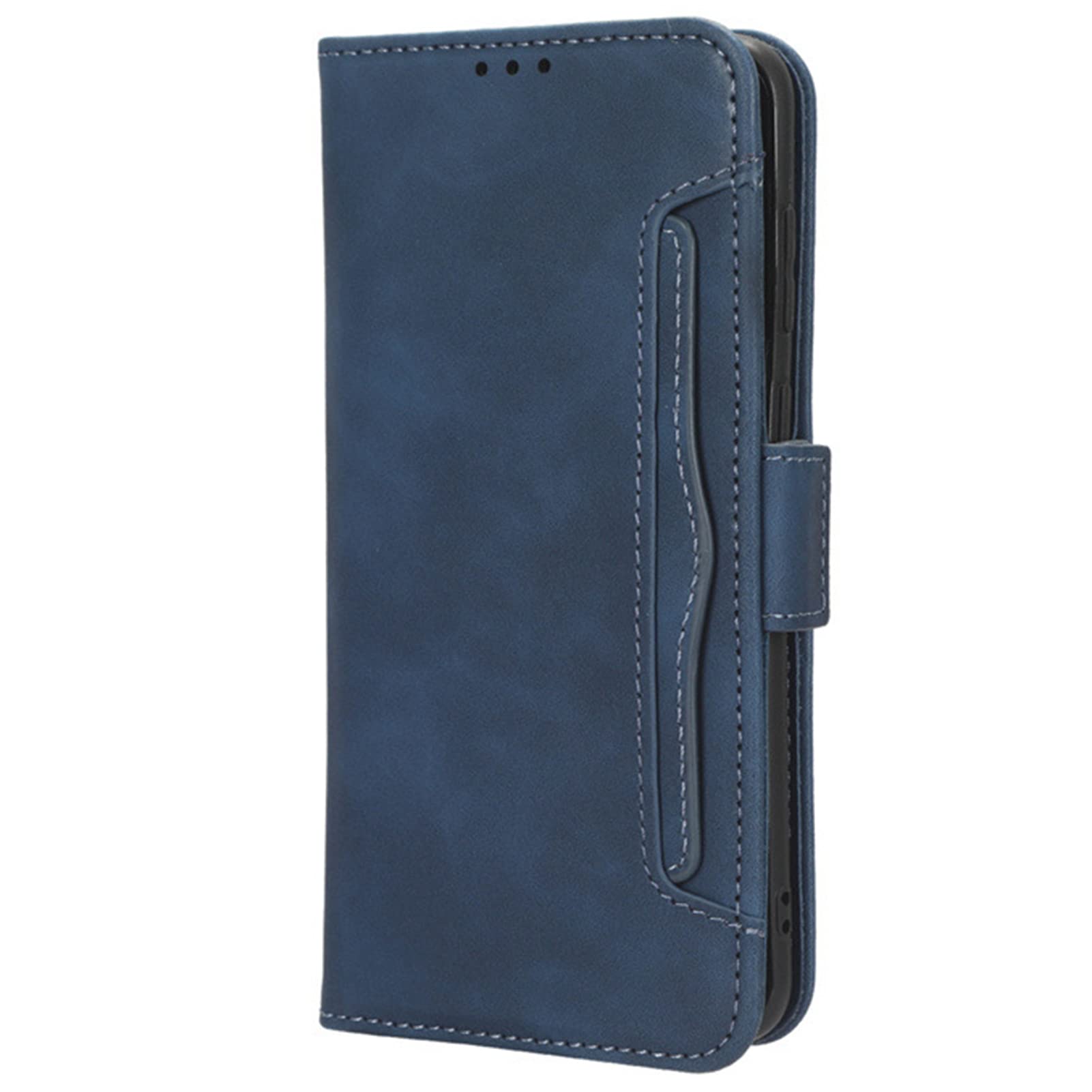 Etui na telefon komórkowy Huawei P60/ P60 Pro/P60 Art, skóra premium, z klapką, etui na telefon komórkowy z przegródkami na karty, zapięcie magnetyczne, skórzane etui, niebieskie, rodzaj P60