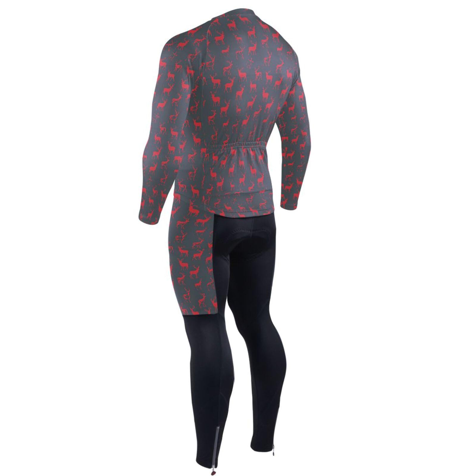 Radtrikot für Herren, mit Taschen, Windbreaker, kaltes Wetter, 3D-gepolstert