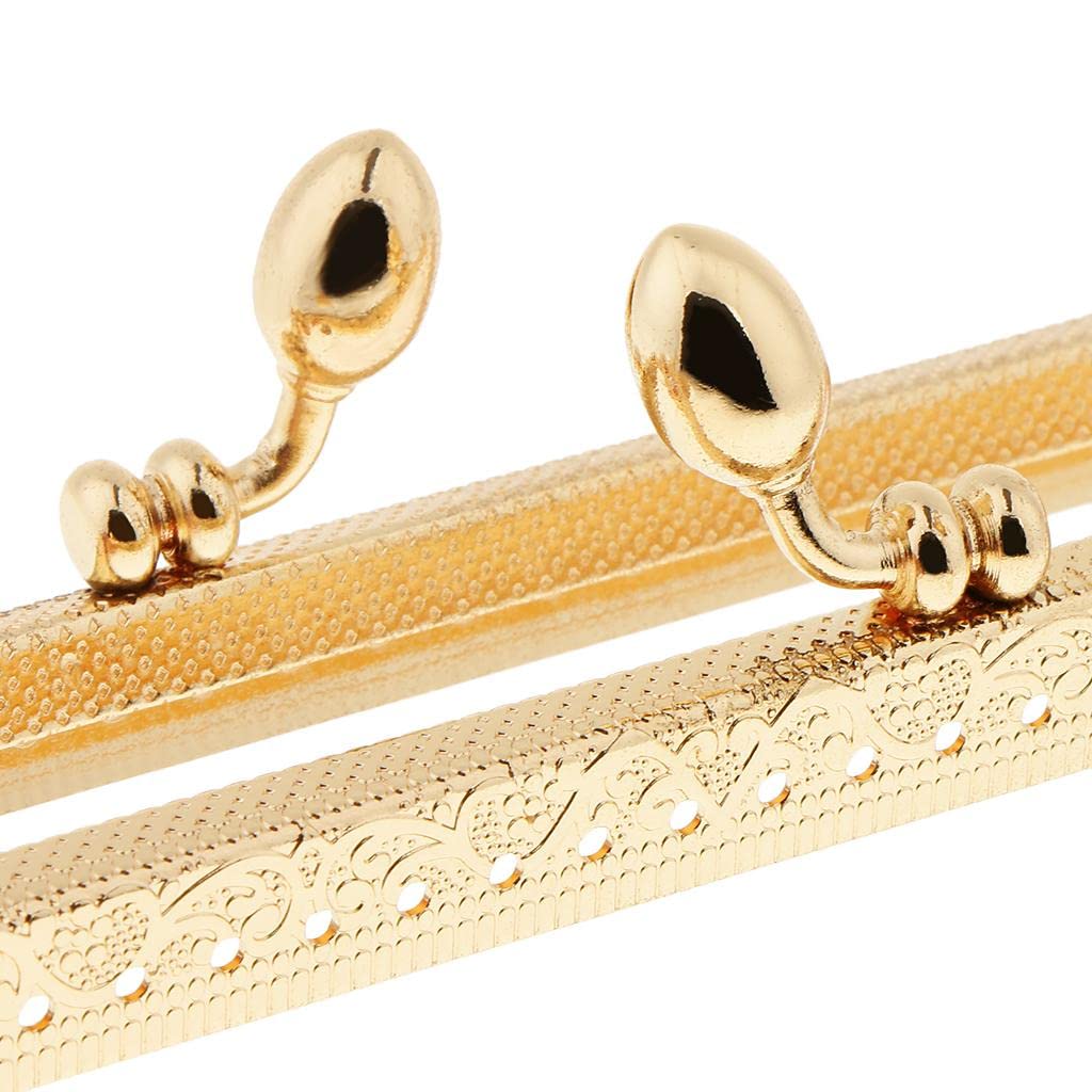 CALANDIS™ Square Embossed Metal Purse Handbags Frame Kiss Clasp Sewing Lock 18cm | Handbag Accessories | Womens Handbags & Bags 1