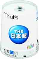 That's CD-R 700MB 2〜40x 50枚 That's 「日本製」CD-R データ用700MB 48倍速 50枚