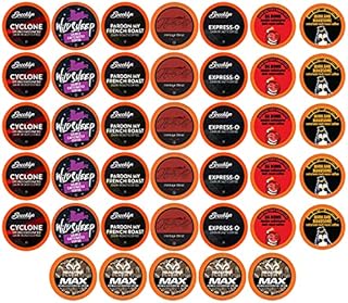 Best of the Best Pods, Variety Pack for Keurig K Cup Brewers, - Strong and Regular Coffee Lovers, Great Gift - 5 Cups of Each, High Caffeine Coffee, 40 Count