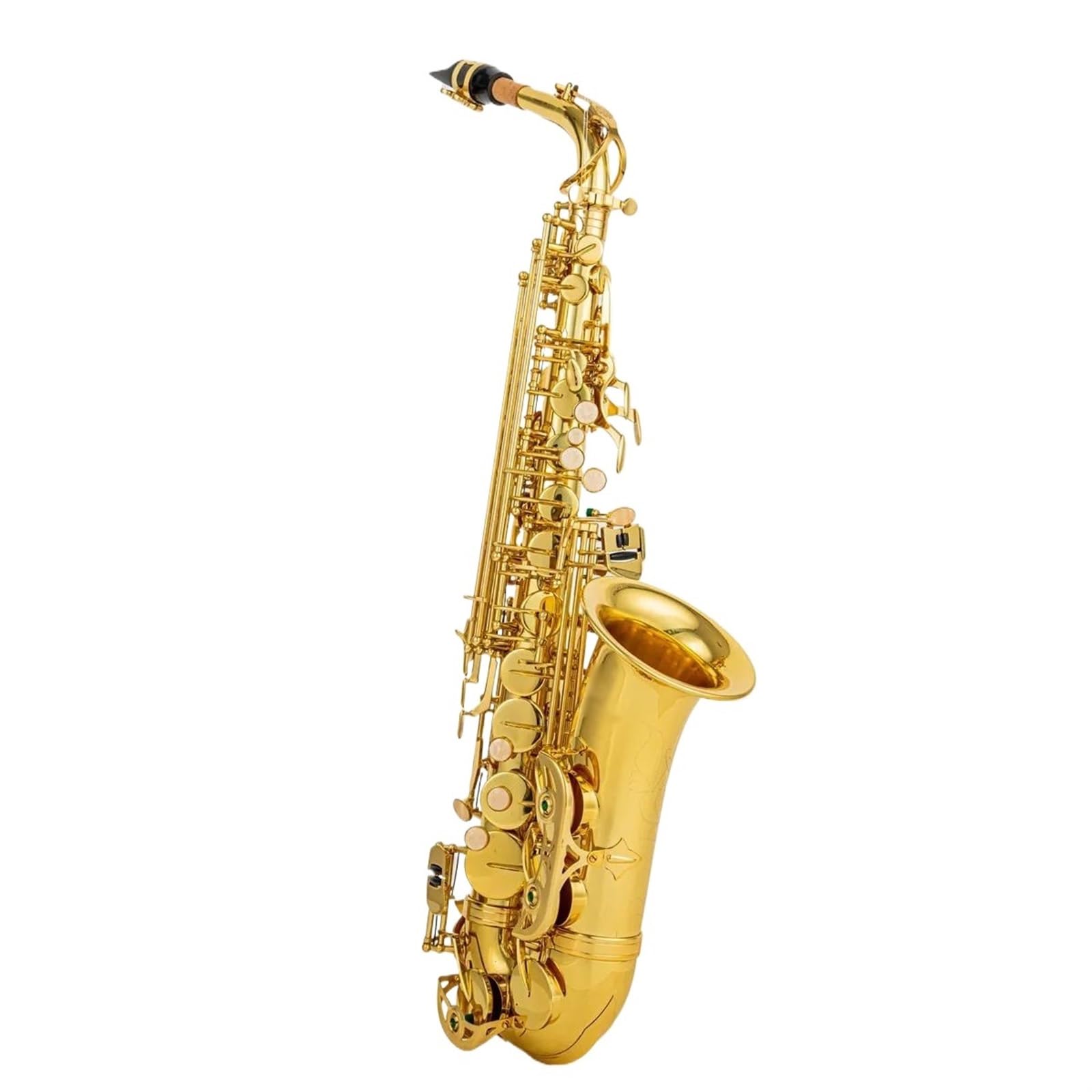 Saksofon Altowy Eb, Mosiężny, Złoty Lakier, Instrument Muzyczny, Saksofon E-płaski Z Akcesoriami Do Futerału profesjonalny Saksofon