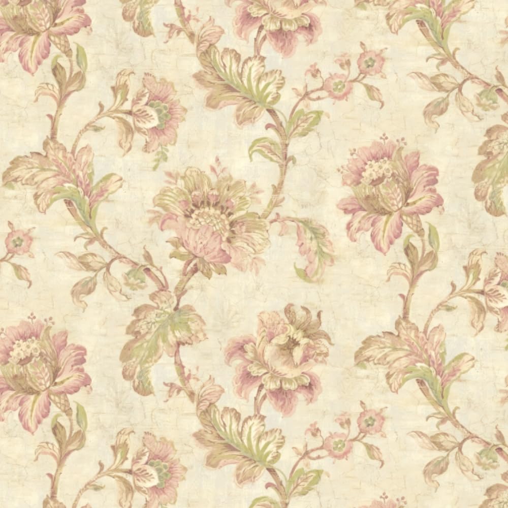 DacaiCloth Vintage Floral Peel and Stick Wallpaper,Pink Floral, Self-Adhesive,Removable Wallpaper Wall Stickers for Home Bedroom Cabinets Thicken, 17.3" x 118"(44 cm x 300 cm)