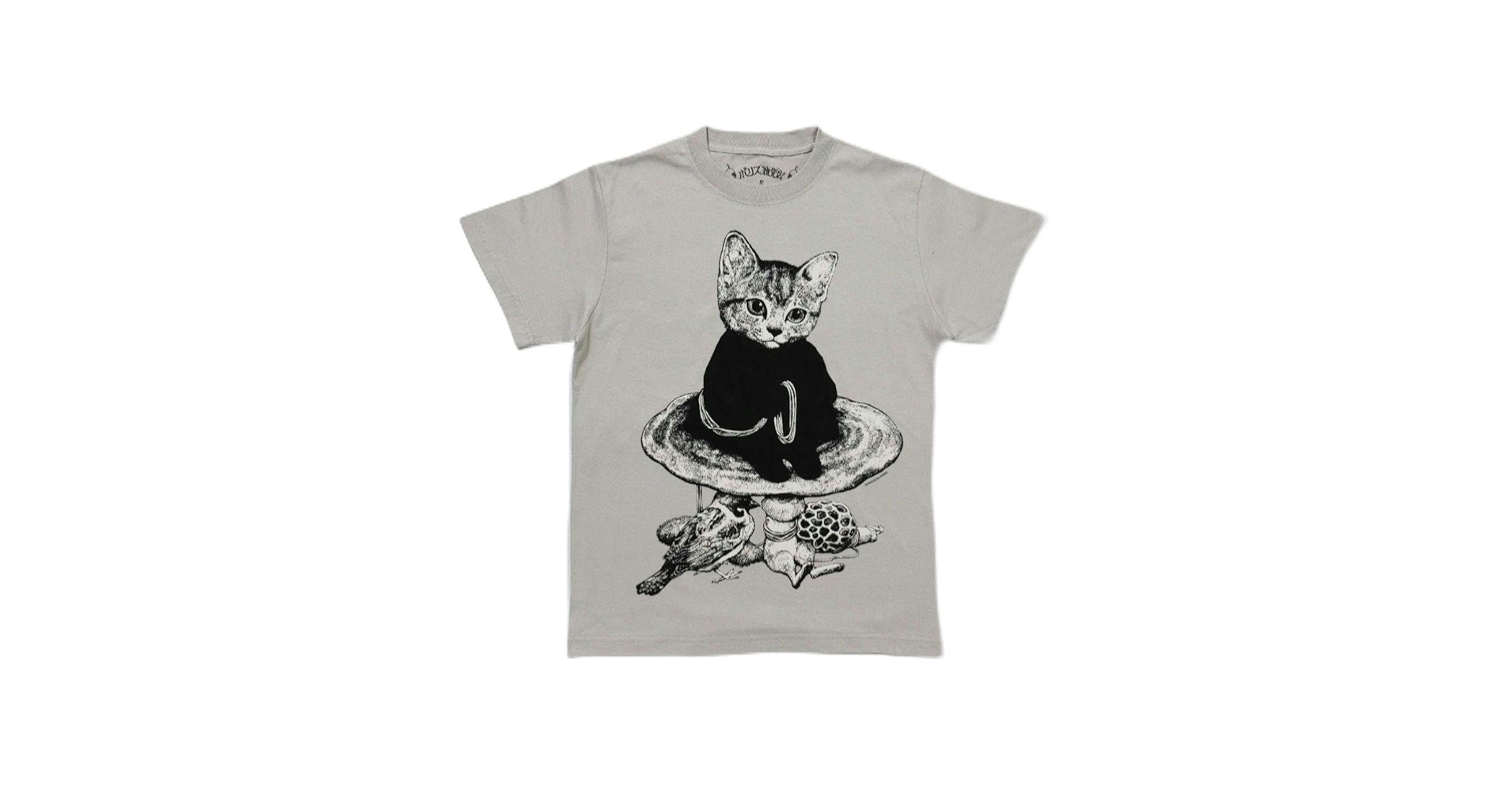 ヒグチユウコ　Tシャツ 角川ホラー文庫30周年×ヒグチユウコ Tシャツ ふたり（スミグレー