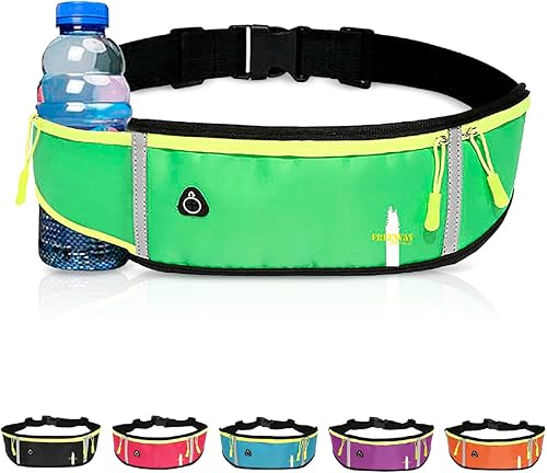 Miniatura 8 de Cinturón para correr para hombres y mujeres, bolsa segura para correr, para teléfono, llaves y artículos esenciales. Resistente al agua, ajustable