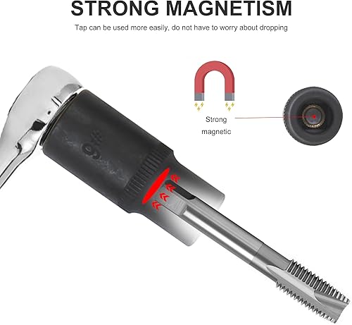 Miniatura 3 de Juego de 10 soportes de grifo magnéticos de 14 pulgadas Dr 38 pulgadas