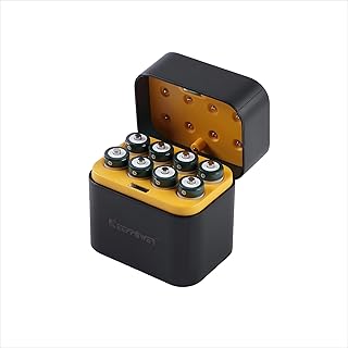 Keeppower 8 Li-ion AA Batteries with Charger Set, 1.5V 3600mWh Lithium Double A Rechargeable Batteries with USB-C Fast Charging Storage Box