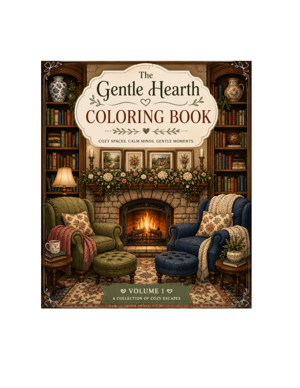The Gentle Hearth Coloring Book: Vol. 1 - A collection of Cozy Escapes