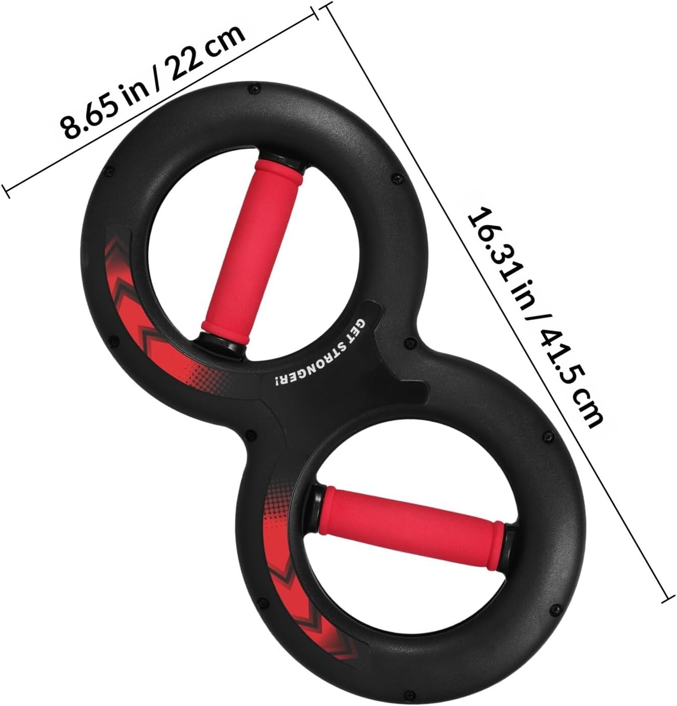 Multifunction 8-shaped Wrist and Forearm Strengthener Hand Gripper Heavy Grip 5kg Red for Fitness Exercise and Strength Training