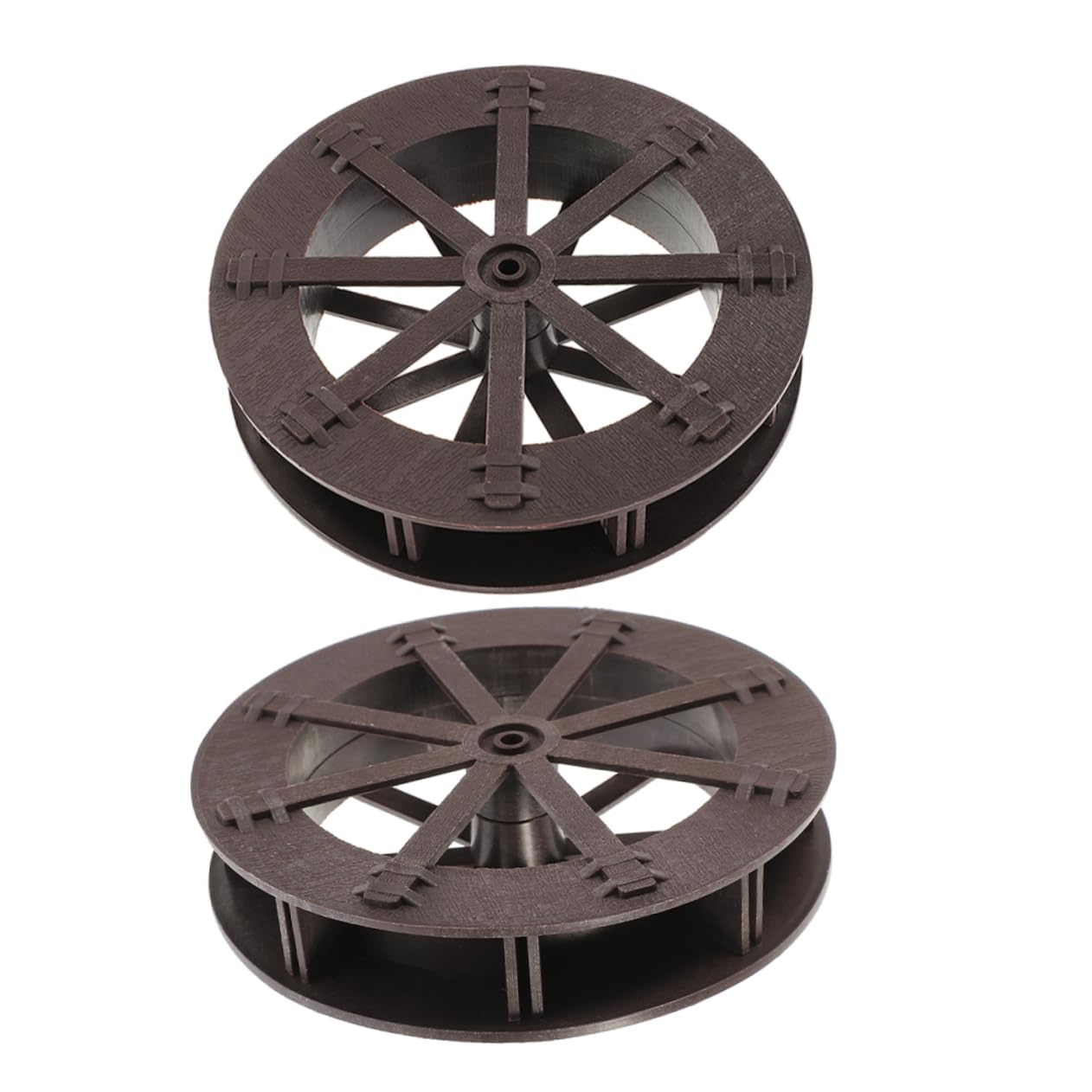 8pezzi Ruota Da Tavolo Accessori Per Fontana Di Paesaggio Decorazione Per Acquari e Rocce Artificiali Design Leggero e Resistente Atmosfera Rilassante Per Casa e Ufficio