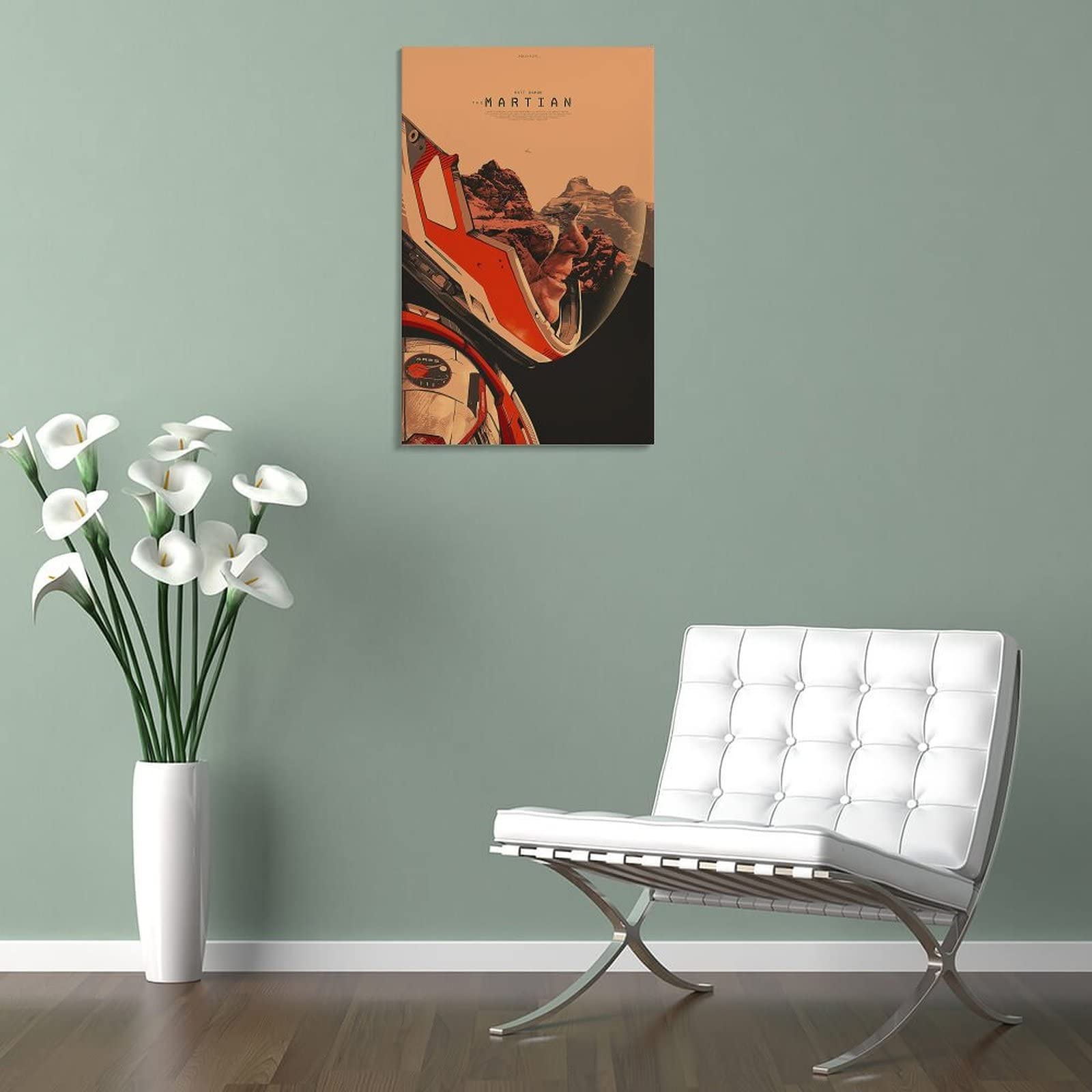 Poster su tela con film di fantascienza marziana e stampa artistica da parete, poster moderni per camera da letto, 40 x 60 cm