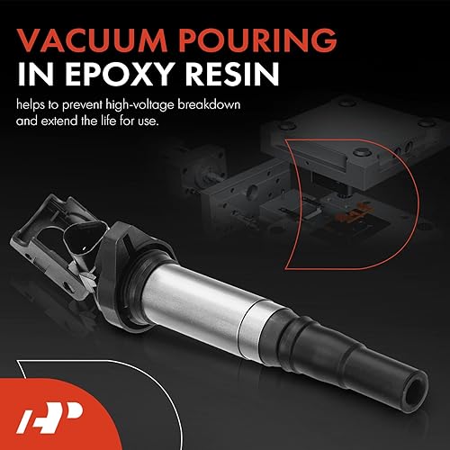 Miniatura 3 de A-Premium Paquete de bobinas de encendido compatible con Mini Cooper 2007-2007 L4 1.6L Naturally, Cooper 2008-2013 L4 1.6L Turbo, Cooper Countryman