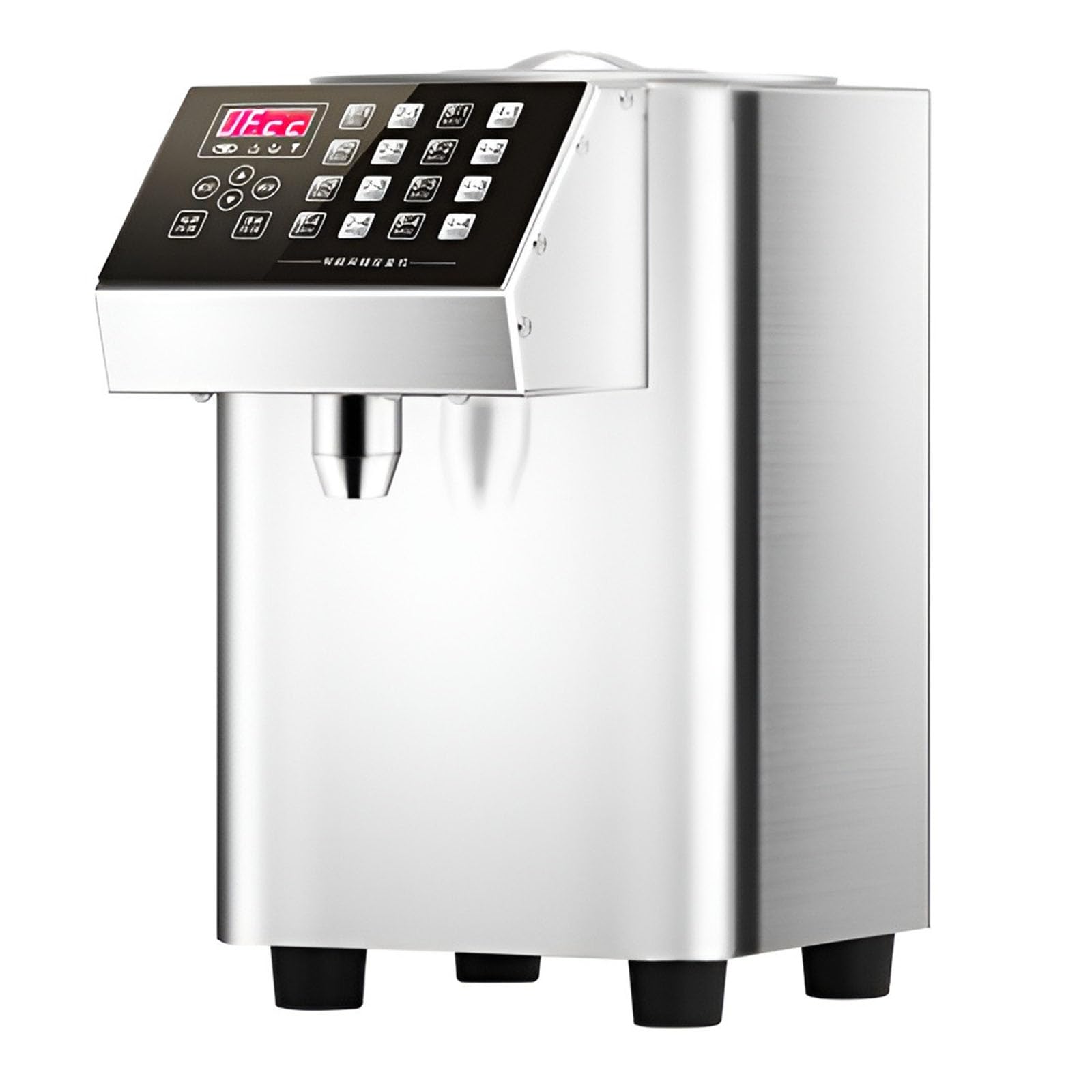 Automatischer Fructose-Spender, 8L-Sirup-Spender-Maschine, Edelstahl-Zucker-Spender für Bubble Tea, Kaffee und Saft-Shops
