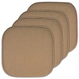 4 Pack Memory Foam Honeycomb Nonslip Back 16