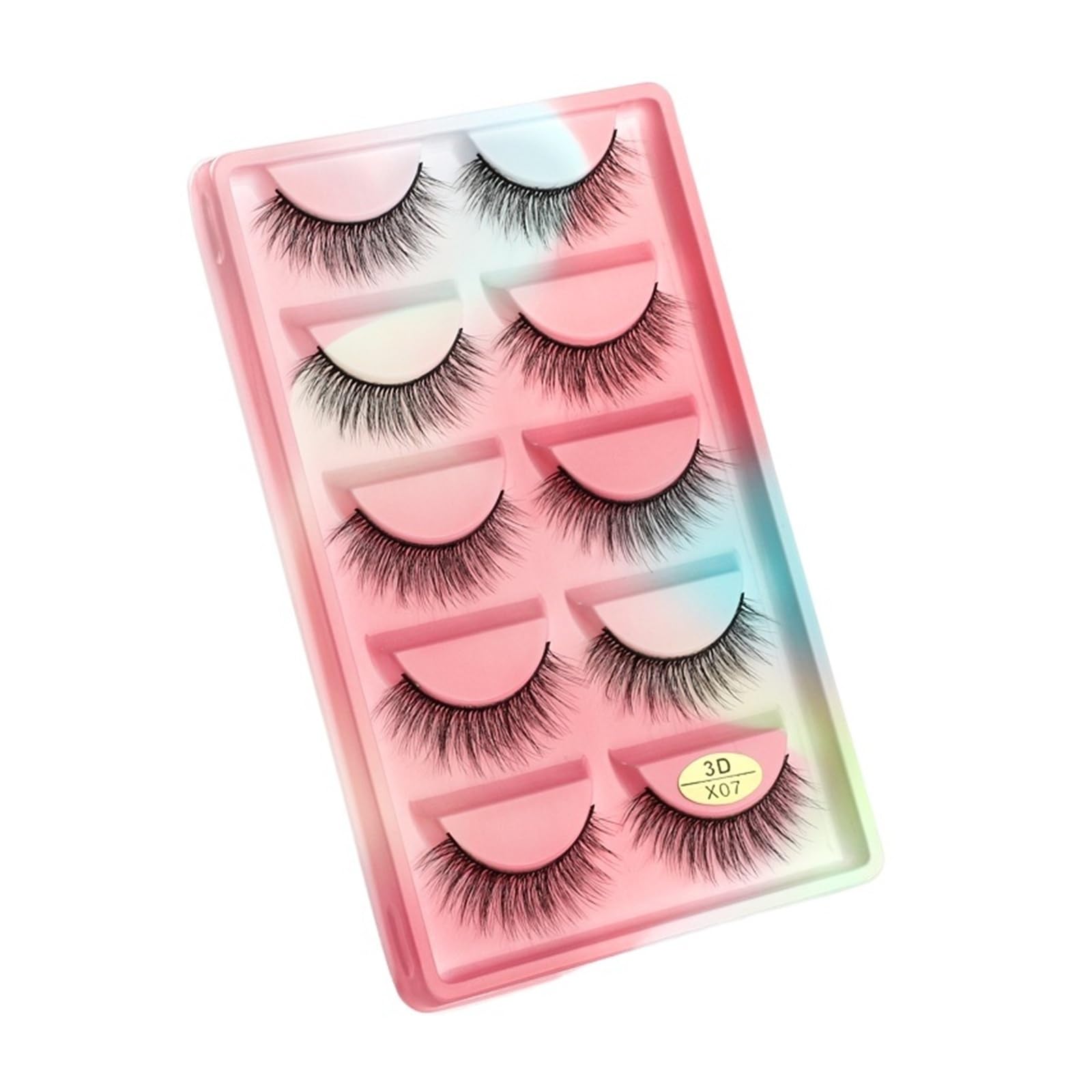 UAMOU Mink Eyelashes 10 50 100 Boxes Fluffy 3D Mink Lashes Makeup Natural Long Volume False Eyelashes Bulk