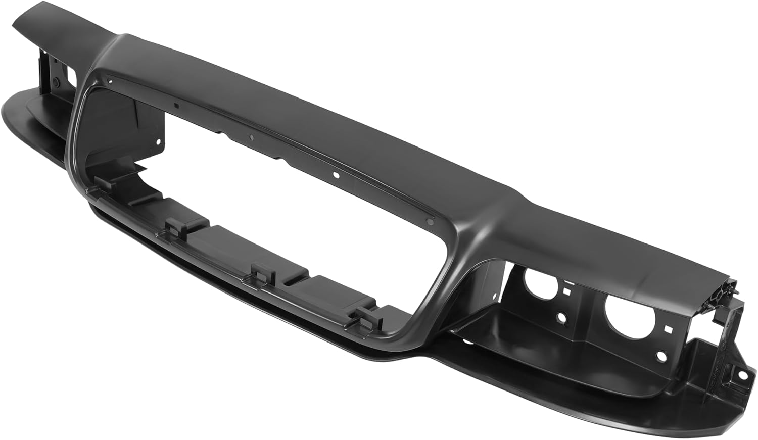 ALMULOO Header Panel Compatible with 1998-2011 Ford Crown Victoria Black ABS Plastic Headlight Mounting Replacement for 6W7Z8190A FO1220209