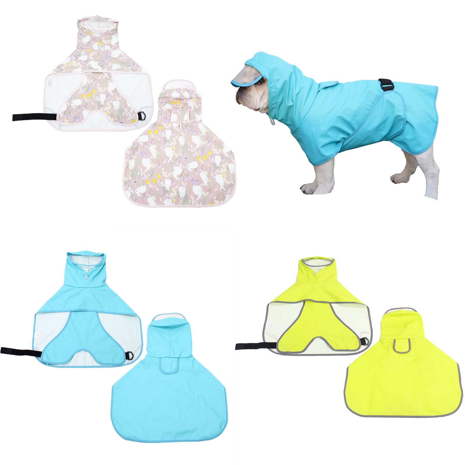 Schöne Tier-Regenmäntel, Hunde-Regenmäntel, schneefeste Westen, Haustier-Regenausrüstung für trockenes und glückliches Schutzoutfit