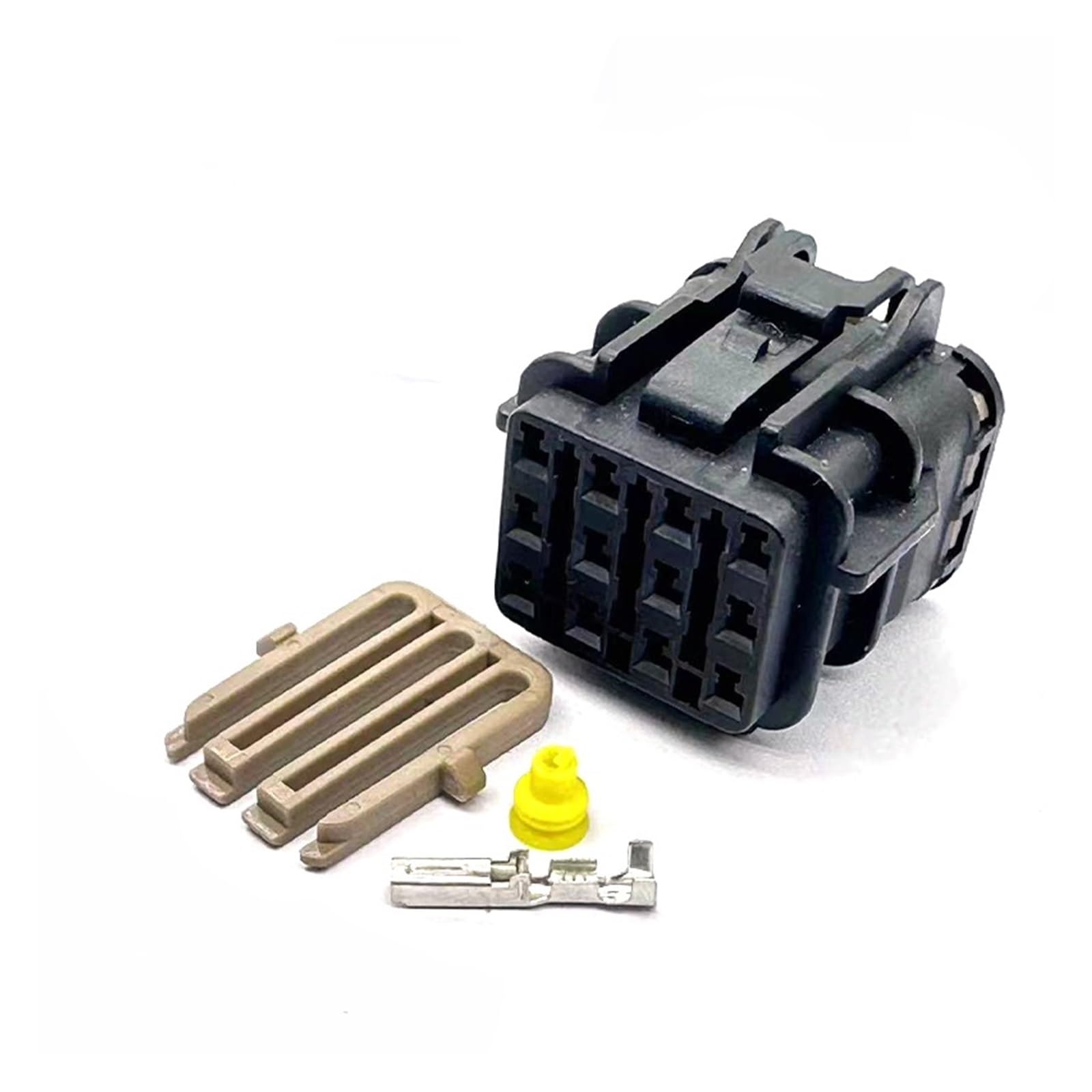 1 Set Stecker- und Buchsenstecker, wasserdicht, Auto, 12/14-polig, kompatibel mit Rücklichtstecker für Bagger 7123-7544-30 7222-7544-30 (Armeegrün, 5 Sets)