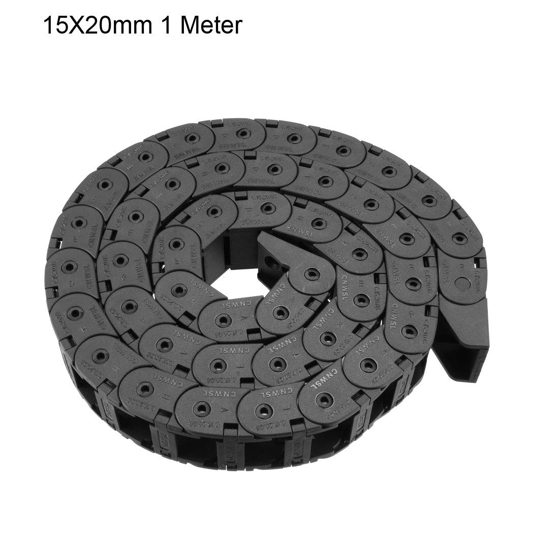 Chaîne Porte-Câbles Ouverte 15x20mm Sourcingmap - 1m Nylon Renforcé - Pour Machines-Outils, Robots