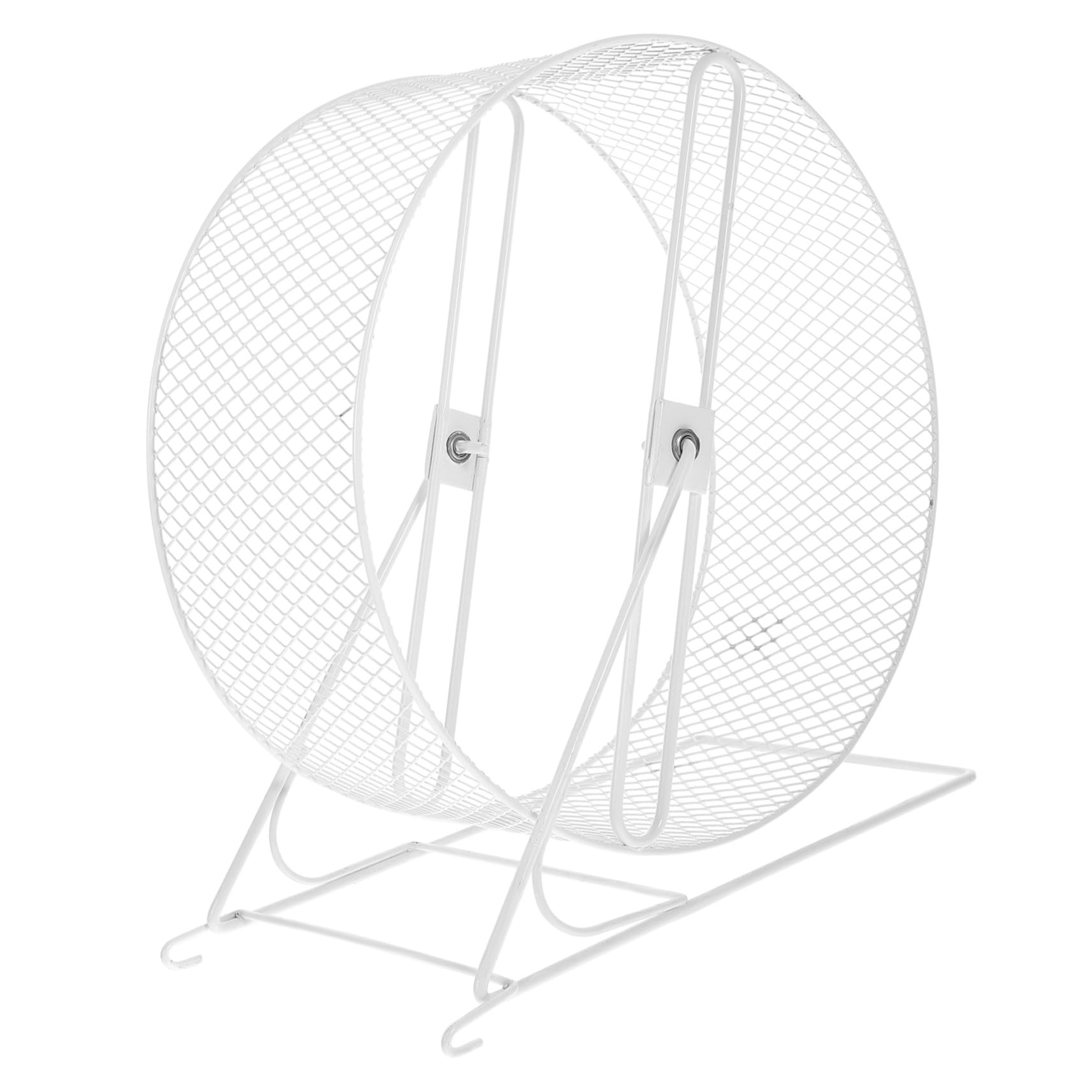 Hohopeti Rueda Silenciosa para Hámster con Soporte de Hierro Juguete Duradero para Ejercicio Seguro de Erizos y Otros Pequeños Roedores Rueda de Práctica para Mascotas Nocturnas