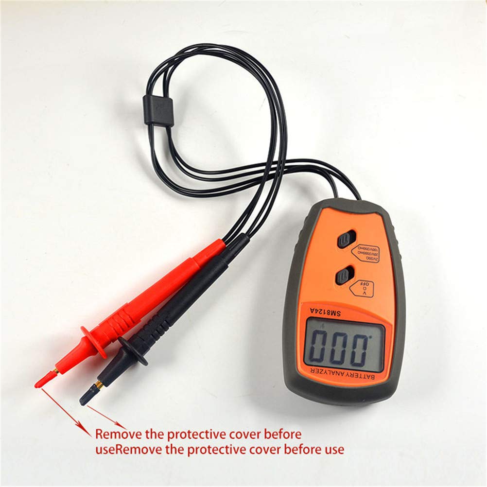 Tester SM8124 del misuratore di impedenza interna del voltmetro di resistenza della batteria del display LCD digitale portatile Szaerfa 20R