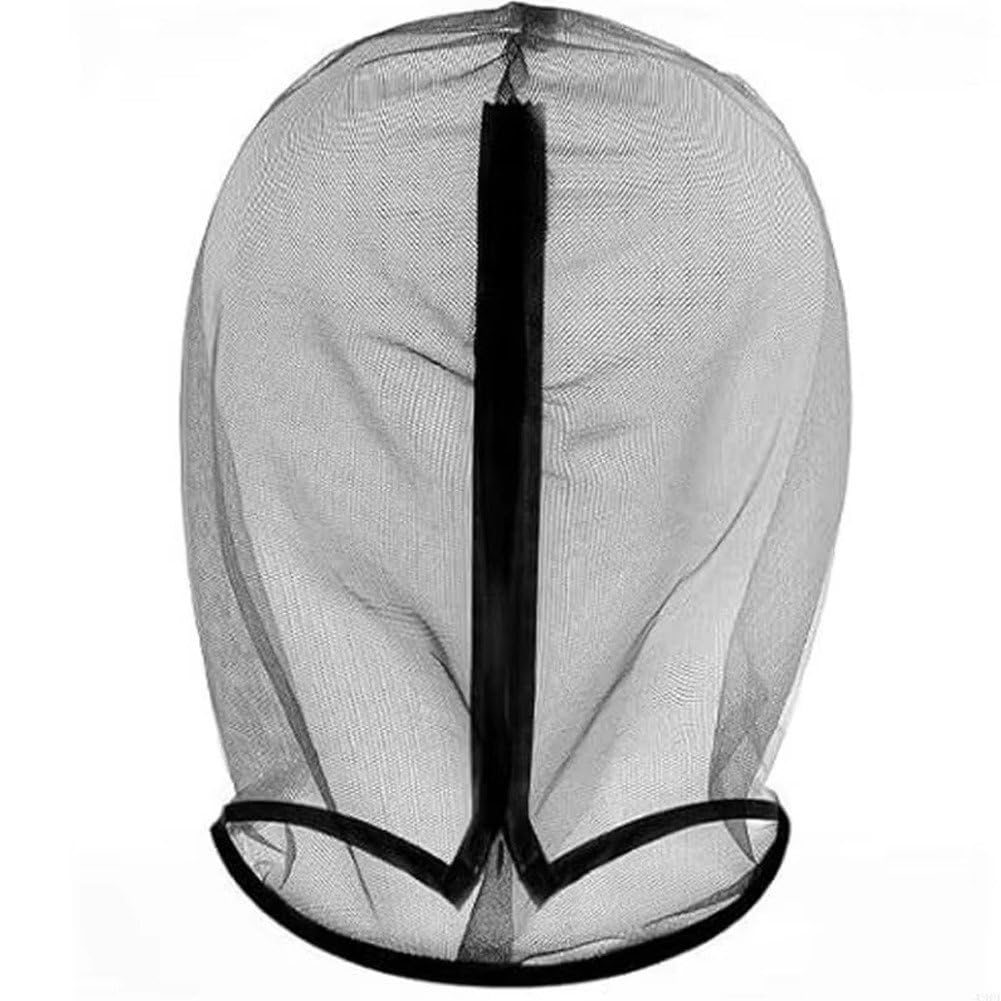 Luxylei Full Face Mask Cover Bride Veils Mesh Masquerade Mask See Through Head Cover Faceless Skin Masks for Halloween Cosplay Wedding Parties
