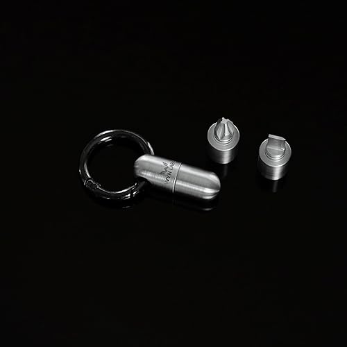 Miniatura 9 de WYN - Cápsula multiherramienta, transporte discreto para todos los días, llavero multiherramienta con hoja, destornilladores, barra de palanca y