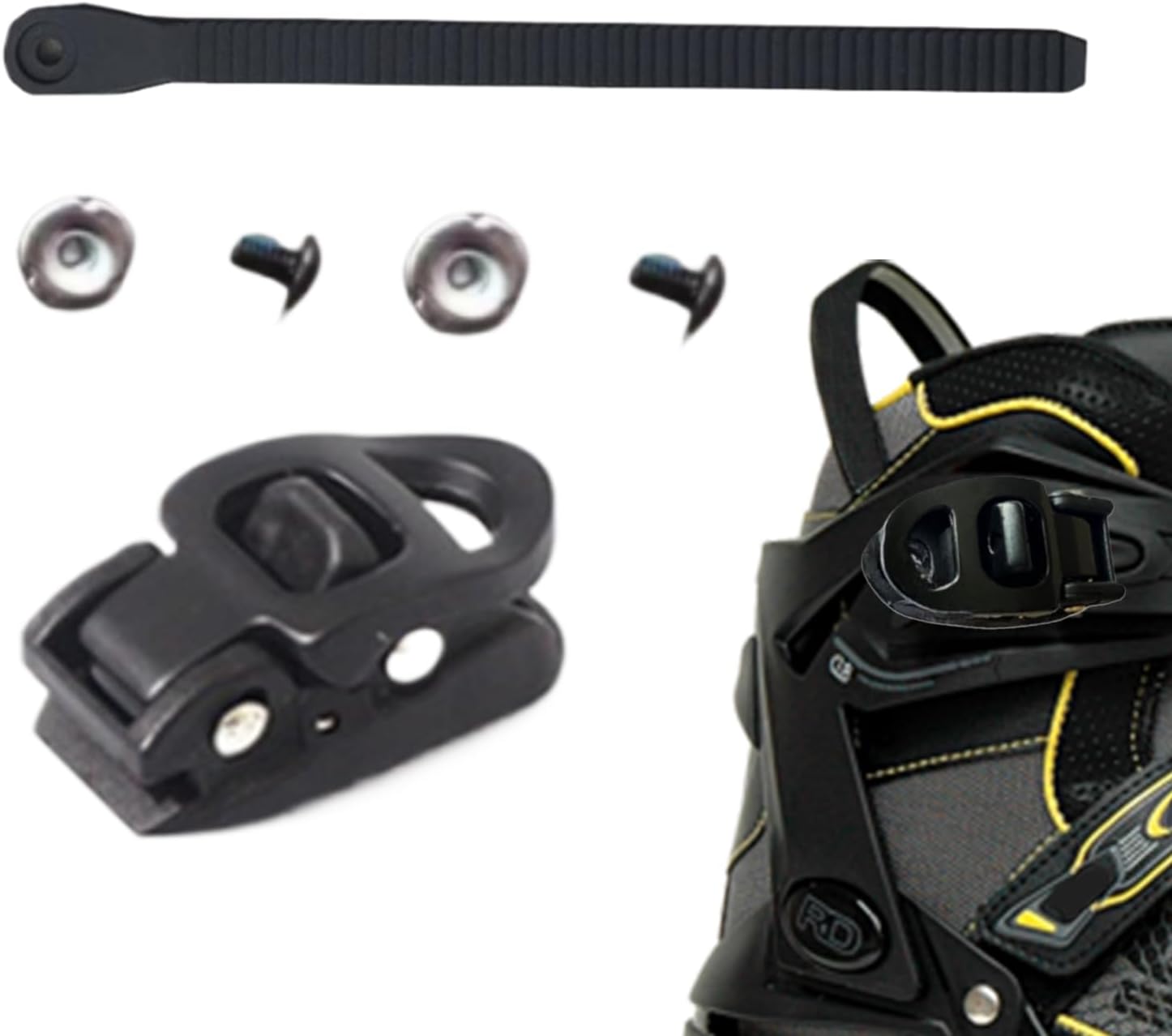 Roller Skate Straps,Skate Strap Screw Accessories | Adjustable Roller Strap Buckle Replacement Straps Energy with Screws for Men Women Kids