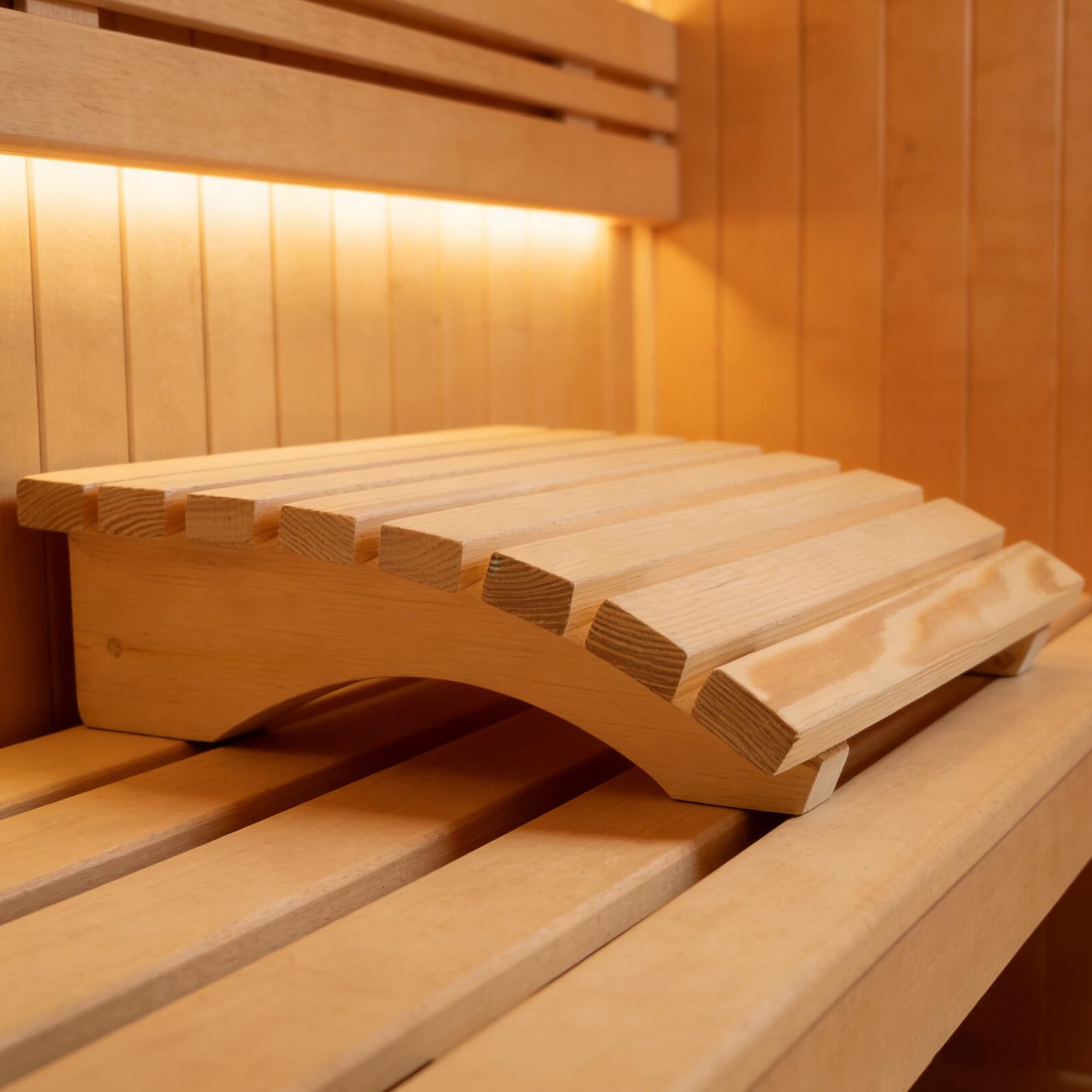 Ergonomiczny Zagłówek Do Sauny z Naturalnego Drewna Sosnowego Oddychający Podparcie Szyi i Pleców Aromatyczny Drewniany Element Dekoracyjny Do Akcesoriów Sauny Domowej i Relaksu