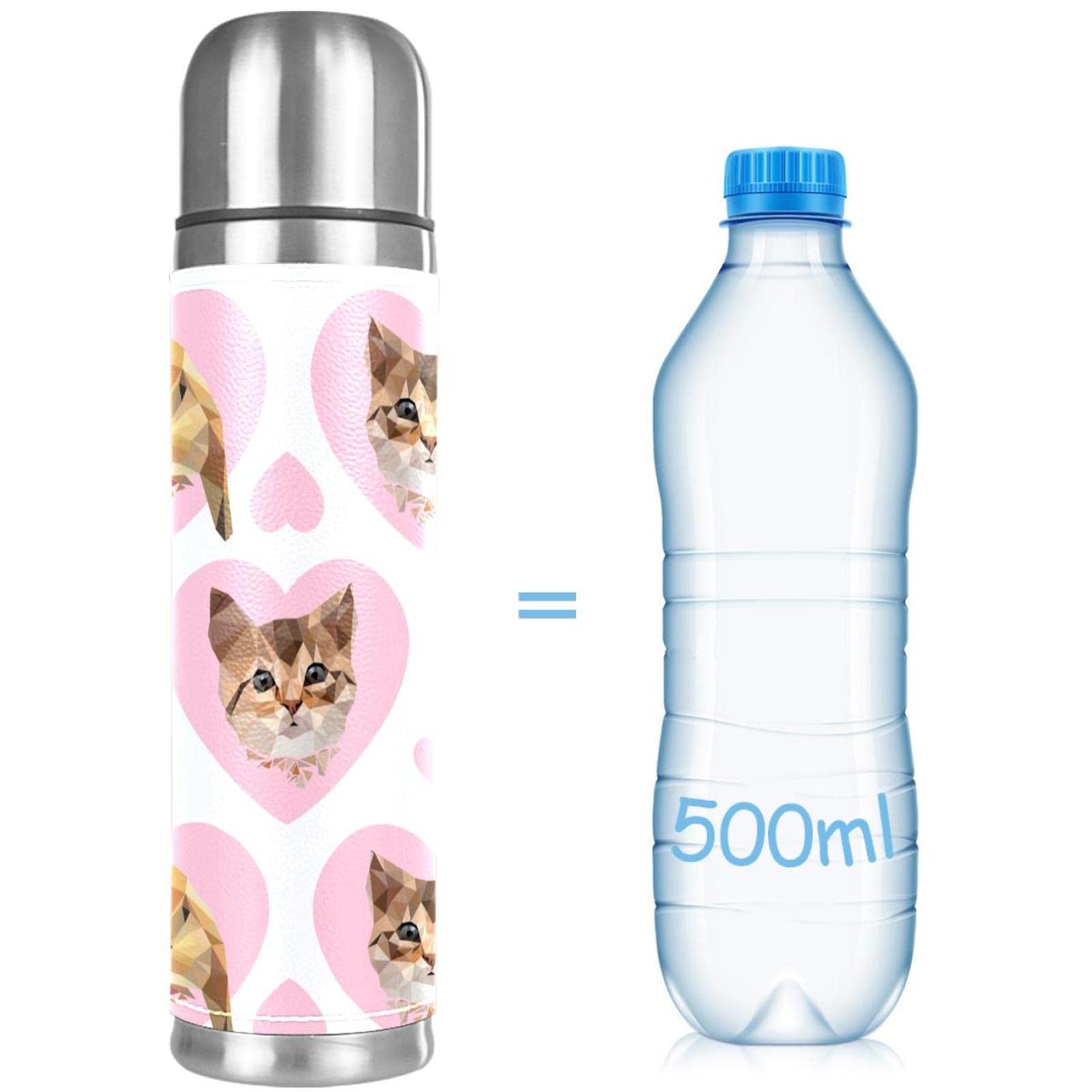 Gourde Isotherme 780ml Avec Design Point Rose - Acier Inoxydable