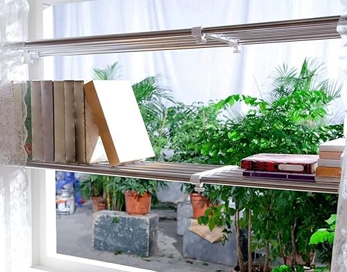 Miniatura 4 de BAOYOUNI Barra de tensión para armario, organizador de armario resistente, estantes de almacenamiento ajustables, separadores de armario para