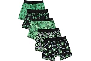 Minecraft 5-Pack Boys Boxer Briefs Set: Perfect for Gaming Adventures