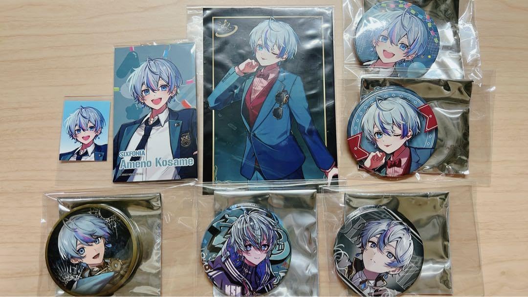 Amazon.co.jp: シクフォニ 雨乃こさめ 缶バッジ ブロマイド ステッカー 
