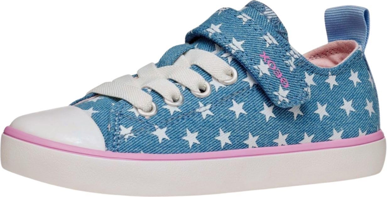 Geox J GISLI Girl A, Girls’ Sneaker, Denim,