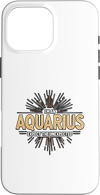 iPhone 16 Pro Max Aquarius Zodiac Sign Star Astrology Birthday Horoscope Case