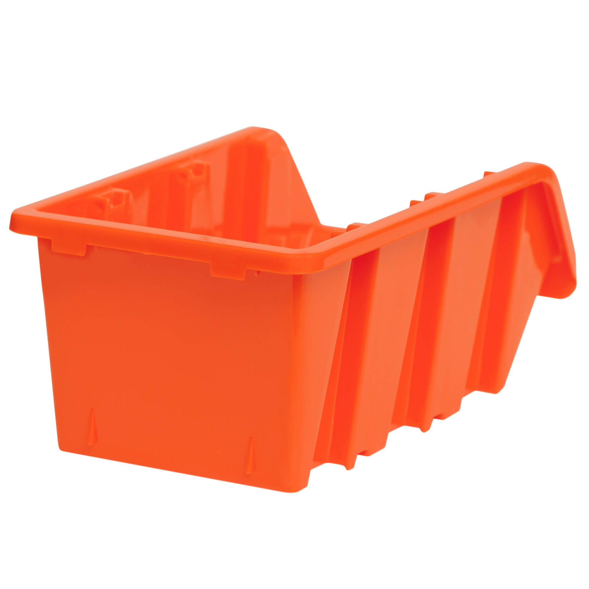 Botle 10 x pudełka magazynowe do warsztatu i garażu, pudełka do przechowywania, pudełka do sortowania, pudełka 120x195x90 mm, pomarańczowe pudełka magazynowe z tworzywa sztucznego, stosowe pudełka