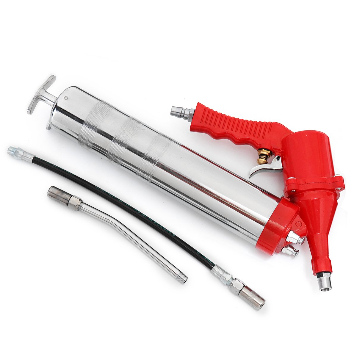 Pistola de engrase manual con una sola mano Compresor neumático Bomba de engrase Rojo