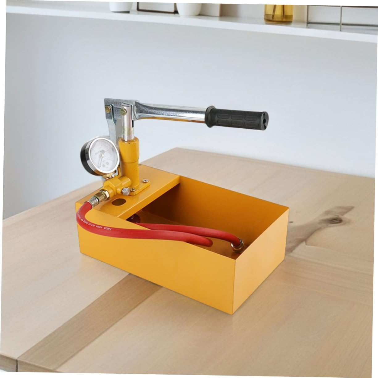 Zerodeko Bomba de Prueba de Presión Manual para Tuberías y Válvulas, Aleación de Aluminio, Control Estable de Presión, Portátil Manómetro, Peso 40 Kg Color Aleatorio