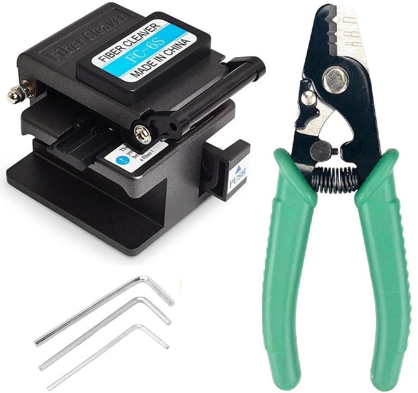 Corslet Optical Fiber Cleaver FC-6S Cutter 24 Surface Blade With Optical Fiber Optic Stripping Tool Three Hole Stripper Plier Fiber Optic Wire Stripper Crimping Tool Wire Cutter (B0D45Y1GZ8) Amazon Price History, Amazon Price Tracker