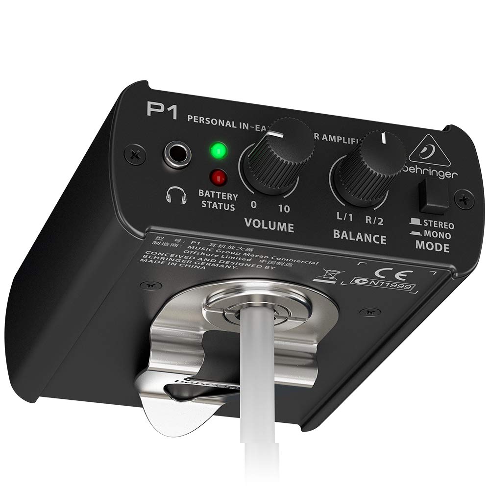 Behringer Powerplay P1 Personal In-Ear Monitor Amplifier & Stagg Deluxe Audiokabel, S-Series, 6 m (6.10 Meters Klinke auf XLR)
