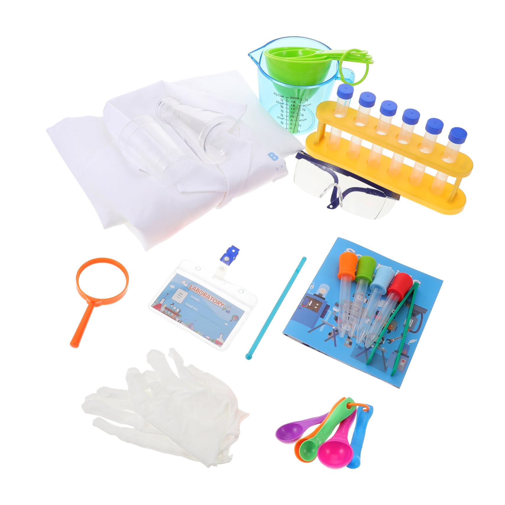 minkissy Kit Expérience Scientifique pour Garçon Fille Kit de Laboratoire Scientifique Expériences pour Garçon Fille Couleur Aléatoire