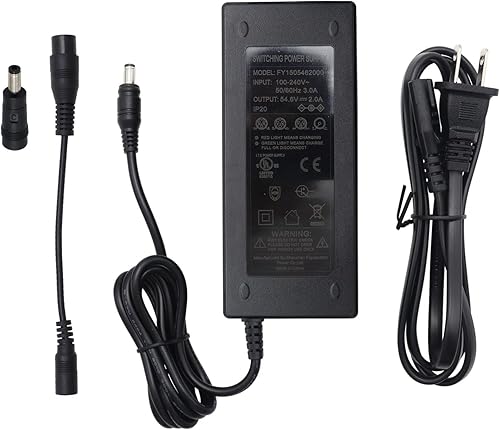 Miniatura 2 de Cargador adaptador de fuente de alimentación de 546V 2A para batería de litio de 48V 13S paquete de batería de litio de 0217 x 0083in con enchufe